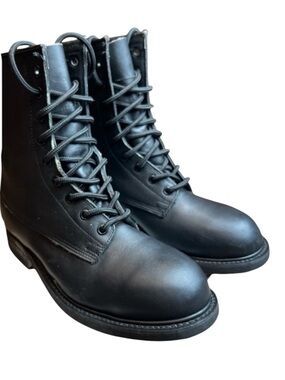 Wolverine Women Black Leather Wolverine Boots Size 5 W